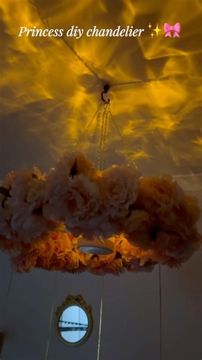 Diy chandelier #viralvideo #chandelier #diy #fyp#fypシ゚viral #roomdecor#easydiy