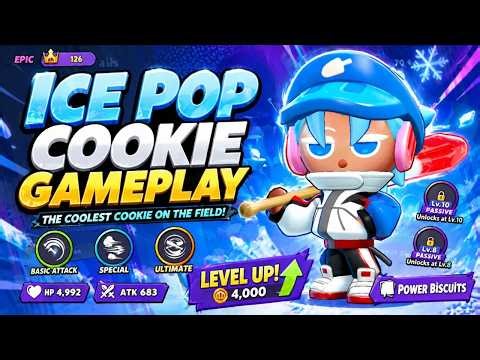 Ice Pop Cookie Gameplay - CookieRun: OvenSmash ( Andriod & IOS )