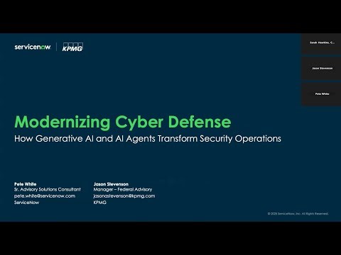 US Public Sector Tech Talk: Modernizing Cyber Defense: How AI Agents Transform Security Operations
