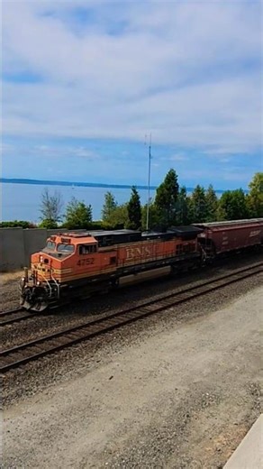 BNSF Grainer train in Seattle Washington! #youtubeshorts #train #Seattle