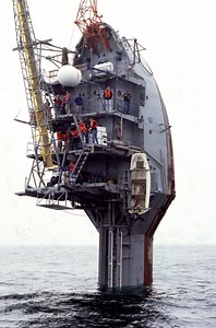 The FLIP Research Vessel Can Tilt 90 Degrees in the Water
