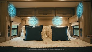 Experience the magic of sound with the new Ghost Audio system for DRV!  Invisible to the eyes but music to the ears, this innovative speaker-less sound system is strategically placed behind your RV walls. With a subwoofer for those rich, low frequencies, your RV walls transform into speakers themselves. When the road is your home, surround yourself with the sound you love most. Discover the future of audio on your next adventure! https://bit.ly/3H3Mqqq | DRV Luxury Suites | Facebook