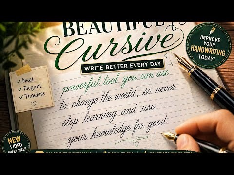 Beautiful English Cursive Handwriting ✍️ | Stylish Writing Tutorial for Beginners