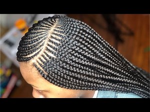 Regular Speed Side Part Feed In Braids + Box Braids