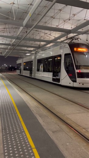 Education City Tram — future on track. #EducationCity #Qatar #Doha #TramLife #QatarLife #Shorts