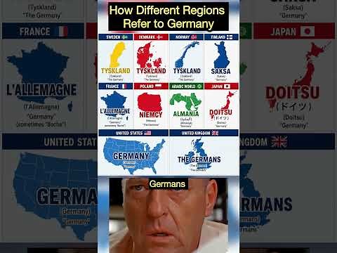 How different regions call Germany