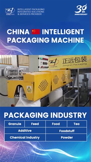 Fully automatic open mouth bagging machine for chemical granulars 25-50kg/bag--Zengran Packaging