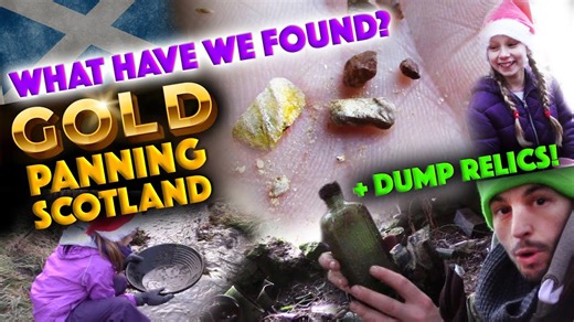 What did we find? Gold panning in Scotland and dump relics
