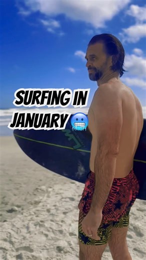 Surfing in January