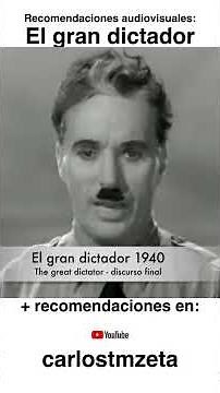 Audiovisual recommendation: The Great Dictator #AudiovisualLanguage #ClassicCinema