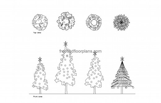 Christmas Tree - Free CAD Drawings