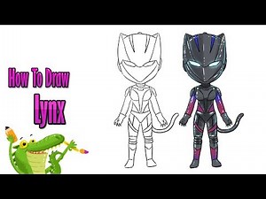 How To Draw and Coloring Fortnite | LYNX step by step ~ for kids
