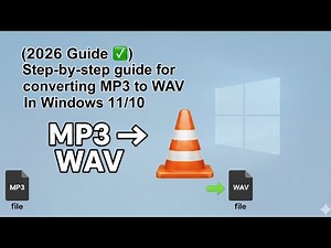 (2026 Guide ✅) Step-by-step guide for converting MP3 to WAV In Windows 11/10