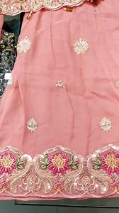 *New arrival shirt with garara style* Shirt Fabric pure chiffon front and back fully embroidered Dupatta chiffon embroidered Garara pure chiffon embroidered *Size:S M L XL WhatsApp for order +923128266122 | Farhan Collection | Facebook