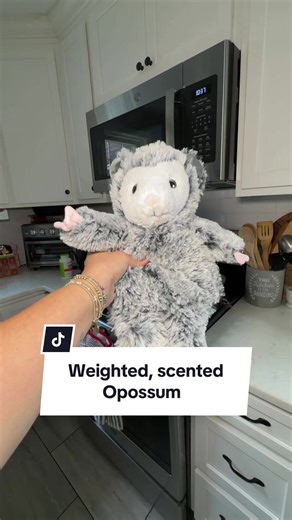 These Warmies stuffed animals are weighted, scented with French lavender, microwavable, and you can freeze them. #Warmies #Opossum #WeightedStuffedAnimal #TikTokShopBlackFriday #TikTokShopCyberMonday