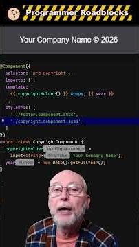 Auto Generated Copyright Year