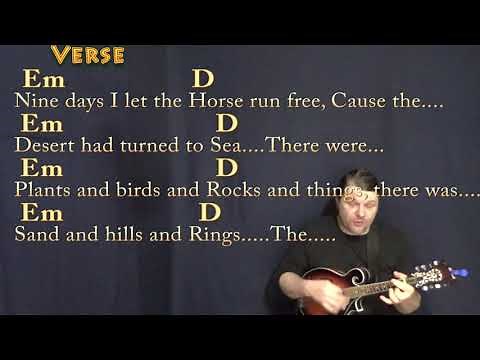 A Horse with No Name (America) Mandolin Cover Lesson in Em with Chords/Lyrics