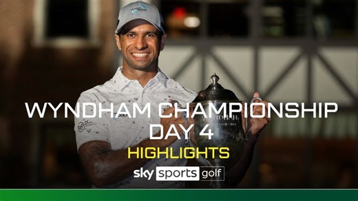 PGA Tour: England's Aaron Rai wins Wyndham Championship after Max Greyserman crumbles late in final round
