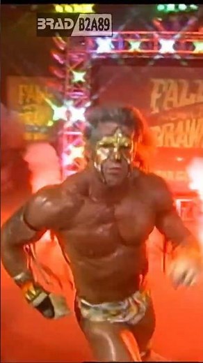 The Ultimate Warrior makes his entrance WCW Fall Brawl