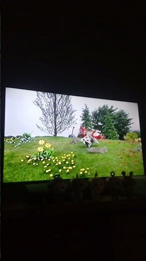 Here Come The Teletubbies Po Crashes into A Tree