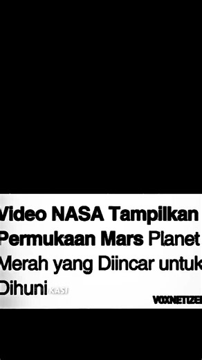 Eksplorasi Permukaan Mars oleh Wahana NASA