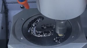 Dry Touch dental milling machine, stomatology equipment closeup process