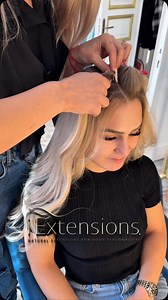 Instant transformation! ✨ 60 cm blonde iExtensions, perfectly tailored for a natural and stunning look! ❤️ In just 3 minutes, her hair becomes longer, fuller, and full of volume! Who else wants this WOW effect? ✨ #iextensions #hairextensionspecialist #hairextension #DreamHair #InstantTransformation #instagram | IExtensions