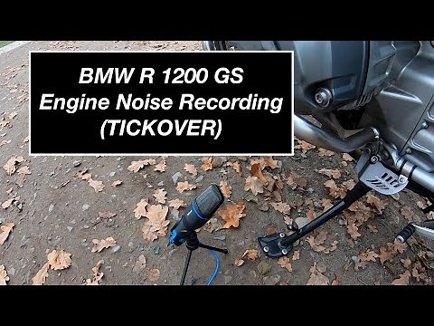 2014 BMW R1200GS Engine noise @ tickover