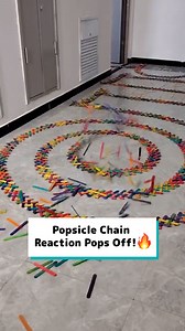370K views · 1.3K reactions | This popsicle chain reaction effect is so satisfying  | Craft Factory | Facebook