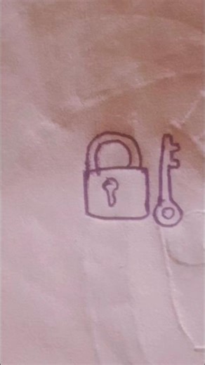 Lock And Key #easystep #key #lock #easydrawing #art