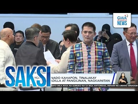 Tensyon sa Senado kahapon, tinalakay kanina; Sen. Padilla at Pangilinan, nagkainitan | Saksi