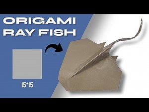 Learn to Make a Paper Stingray | Step-by-Step Origami Guide