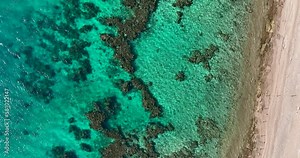 Aerial footage of Eilat Coral Beach Nature Reserve. Filmed in C4K Apple ProRes 422 HQ