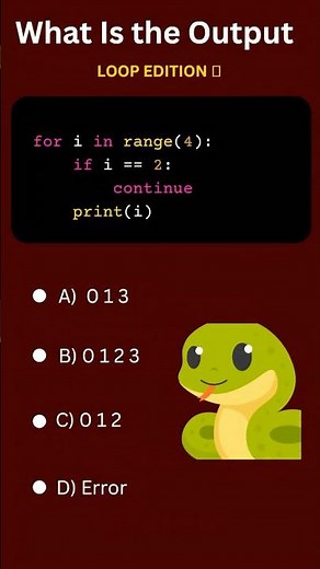 Comment the answer 👇 Tag a friend who would get this wrong! 🐍 . . . #python #pythonprogramming