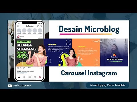 Mudah Banget!! Tutorial Desain Template Microblog Carousel Instagram Dengan Canva - Ukuran & Contoh