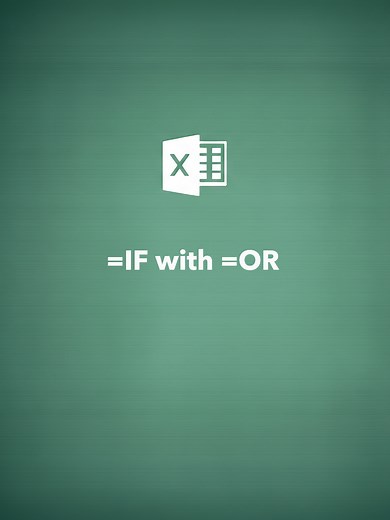 How to combine the =IF function with the =OR function for a powerful combination to get results when either condition is true! #excel #exceltips #dataanalytics #businessgrowth #analytics #spreadsheet #corporatelife #financetips #worksmarternotharder