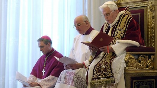Pope Benedict XVI announces his resignation - video