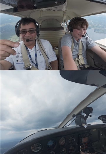 First Flight Experience of a 15-Year-Old Student Pilot