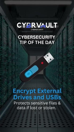 Encrypt External Drives and USBs 🔐 Cybrvault Cybersecurity Tip Of The Day