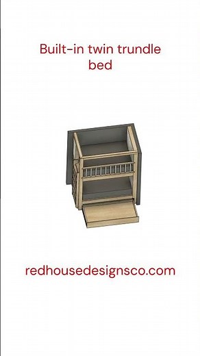 Space-Saving Full Bunk Bed with Built-In Trundle | Redhouse Designs Co.