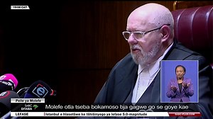 {BOGELA} Kahlolo e beetšwe thoko mabapi le kgopelo ya Katiso 'KT' Molefe go ipelaetša kgahlanong le sephetho sa Kgorotsheko ya Magistrata ka Alexandra go gana ka peile. #SABCNews #SABCDitaba | SABC Ditaba