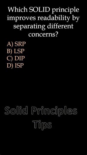 SOLID Principles Q&A (Q40) | Software Design Made Simple #shorts #solidprinciples