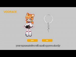 How to custom full bleed acrylic keychain from vograce