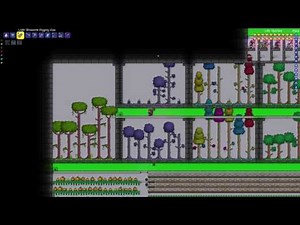 Terraria - Efficient base with all NPCs, teleporter hub, and many farms