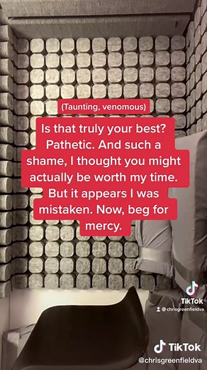 Some more villain scripts! #duet this and show us that evil side! Next edition will be Emotional Edition! #voiceover #voiceactor #acting #challenge #va #vo #fyp #character