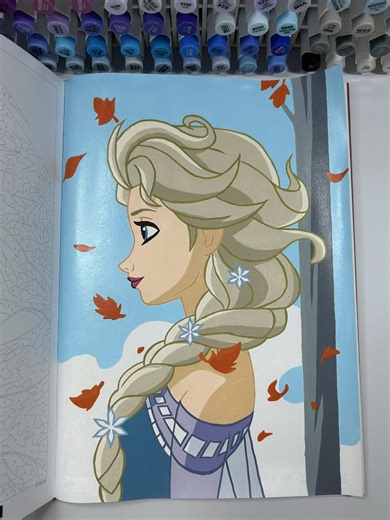 Colorindo Mystères - Saisons pág 100 ❄️ Color Code ➡️ #disneycoloringbook #asmr #disneybooks #guangnaacrylicmarker #coloringbook @🫧Ju Cozy Colors 🫧