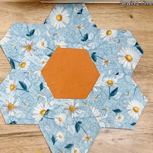 87K views · 499 reactions | hexagon placemat #patchwork | Sewing Time | Facebook
