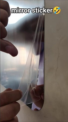 mirror sticker from 99/- store #mirror #sticket #wallmirror #onlineshopping #funny #shopping #viral