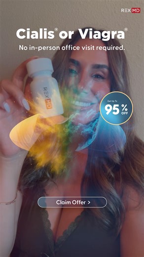 New members get up to 95% off free shipping! https://social.rexmd.com/GetStarted Forget the expensive, time consuming doctor visits. Our FDA-approved treatment options like Viagra, Cialis & more are prescribed by our U.S licensed physicians, 100% online. 🧑🏻‍🔬 FDA approved prescription ED treatments 💻 100% online (no in-person doctor visit needed!) ⚕️ Generic Branded Viagra and Cialis 🆕 Innovative Options 🇺🇸 Prescribed by U.S licensed physicians 👥Trusted by over 350,000 customers and coun