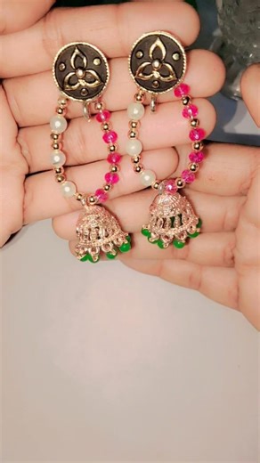 Diy Earrings using safety pins✨🧷|How to make easy earring #shorts #ytshorts #trending #fyp #creative